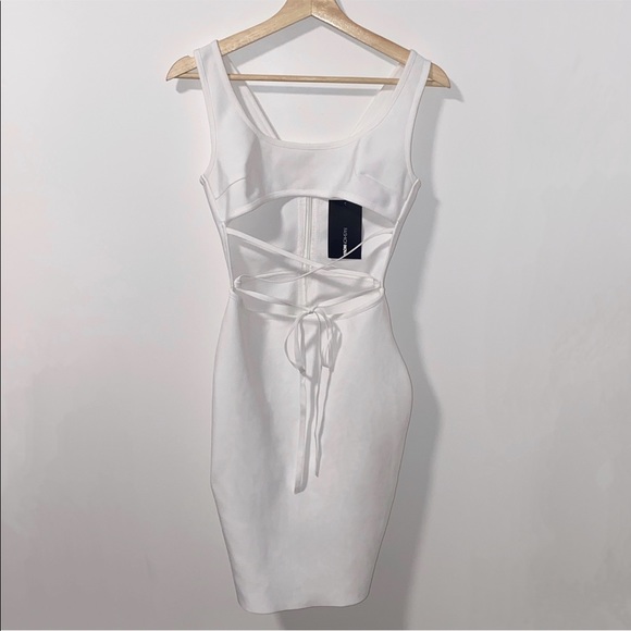 White Bodycon Dress - Picture 2 of 5